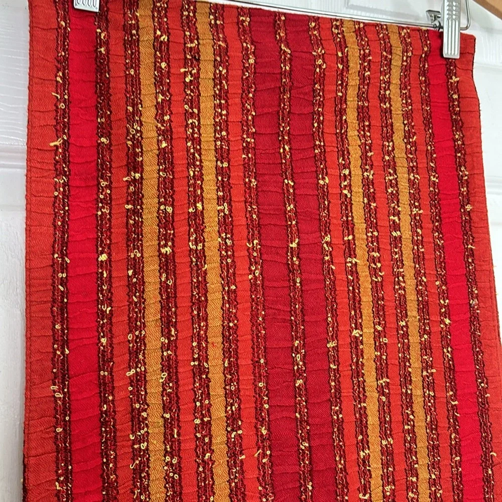 PIER 1 Imports table runner fall theme autumn orange color scheme thanksgiving